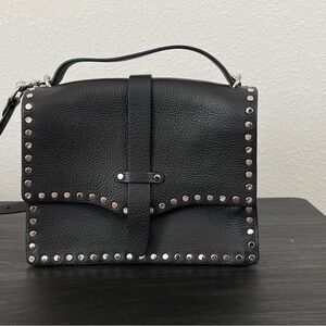 Rebecca Minkoff Black and Silver Crossbody Bag